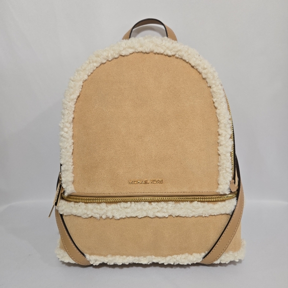 Michael Michael Kors Rhea Peanut MD Zipper Leather Backpack main image 15